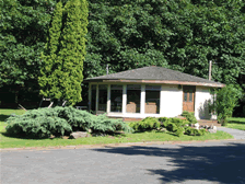 front view of round house